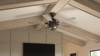 Luxury Vintage Ceiling Fan, Olde Iron, UHP9100, Southport Collection