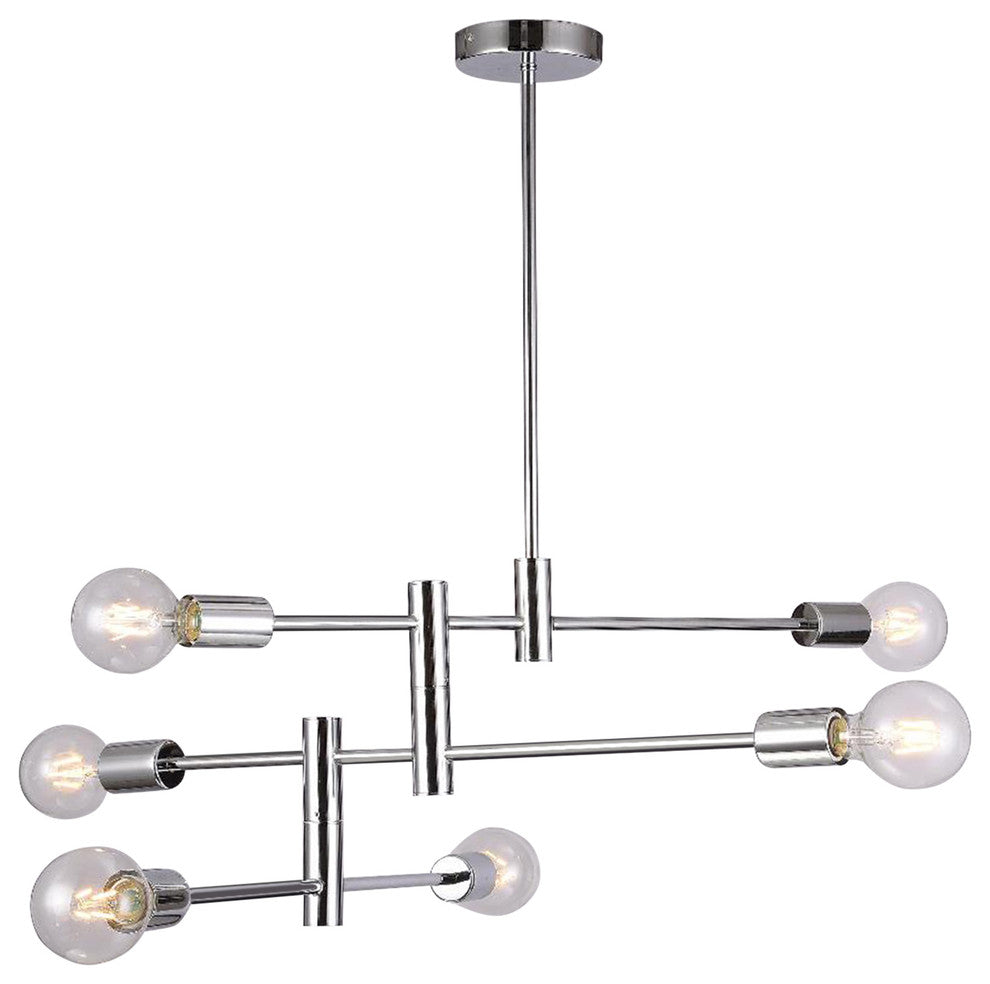 Ceiling Fixture, Brushed Bronze, Chrome