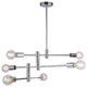 Ceiling Fixture, Brushed Bronze, Chrome