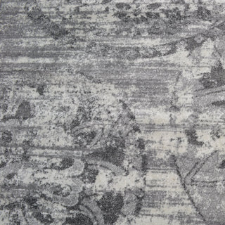 MACHINE MADE HEATSET POLYPROPYLENE AREA RUGS -Silver Ivory,Contemporary Design, [Rectangle] 4'x6'