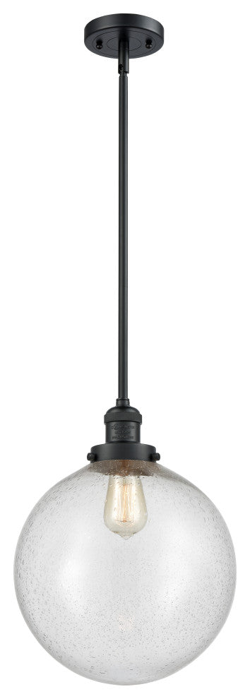 Beacon Mini Pendant, Matte Black, Seedy