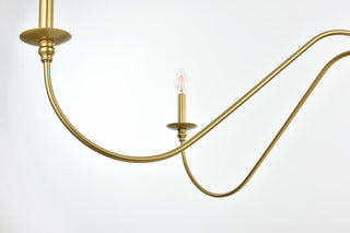 Living District Rohan 54" Chandelier in Brass