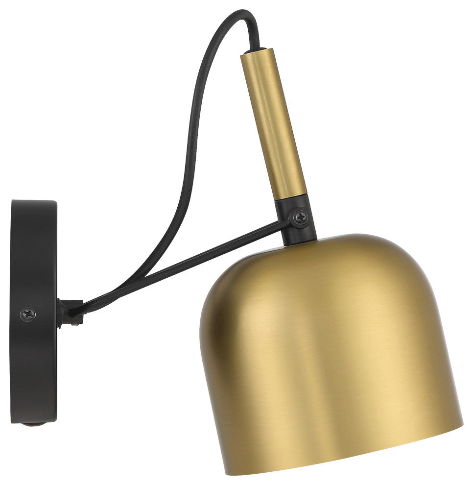 Ponti LED Reading Light, Dedicated LED, Antique Brushed Brass