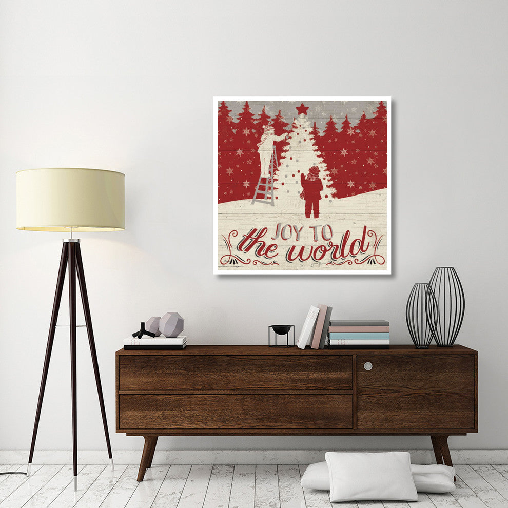 "Holiday in the Woods V" Digital Paper Print by Janelle Penner, 42"x42"