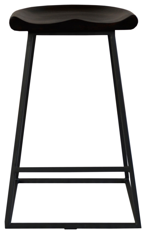 Industrial Jackman Counter Stool - M2 - Brown