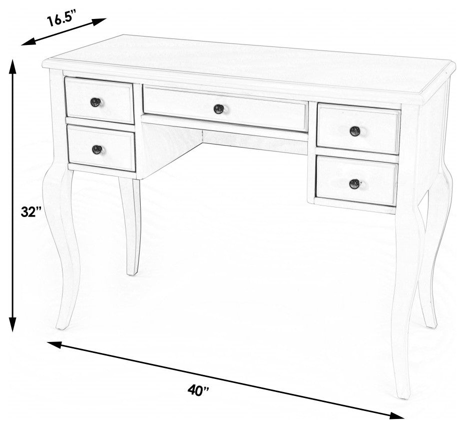 Cottage White Writing Desk