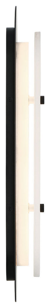 Tramore, Outdoor, 22", Powder Coat Black, Alabaster