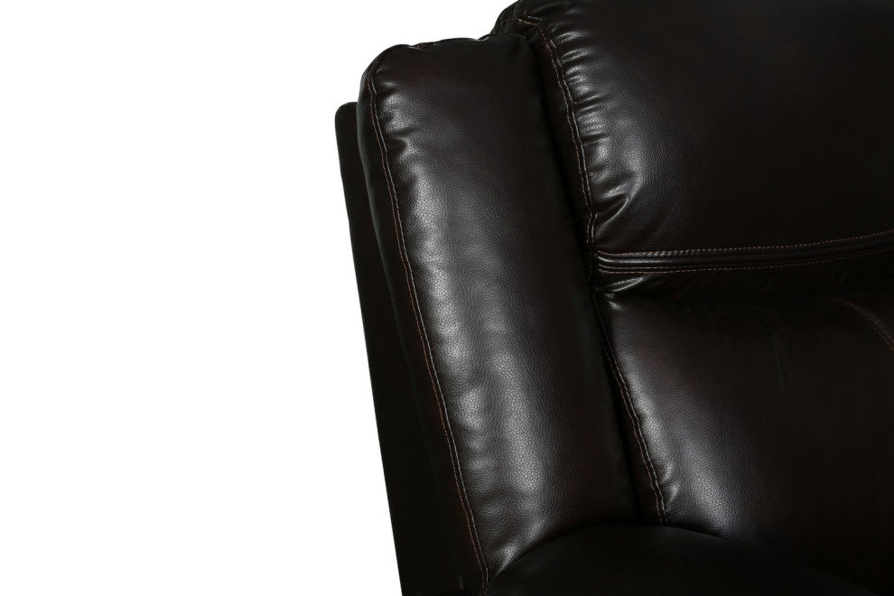 Arlington Leather Air Reclining Sofa Brown