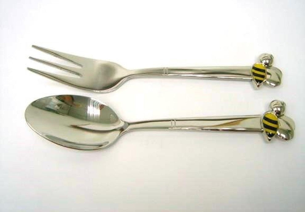 Elegance Bee Baby Spoon and Fork Set