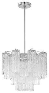 CRYSTORAMA Addis 4 Light Polished Chrome Chandelier