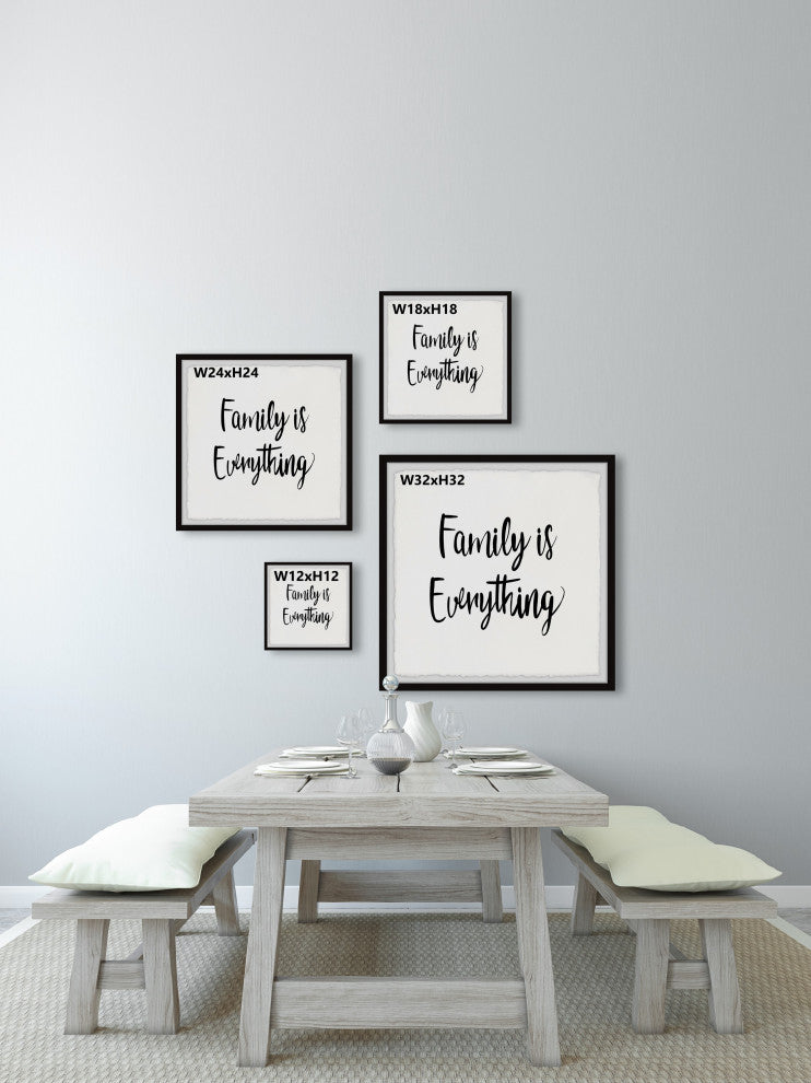 "Family Is Everything IV" Framed Painting Print, 18x18