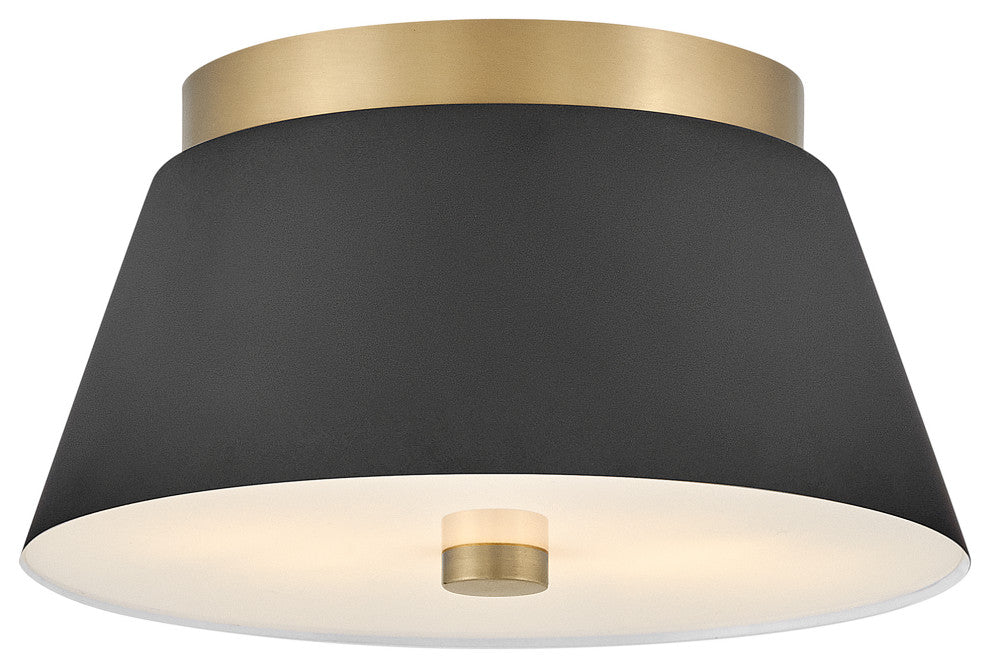 Lark Tess Small Flush Mount, Black