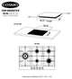 Cosmo Gas Cooktop, 30" Pro Style Stainless Steel Rangetop, 30"