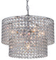 Ainhoa 5-light Chrome Double Round Crystal Chandelier