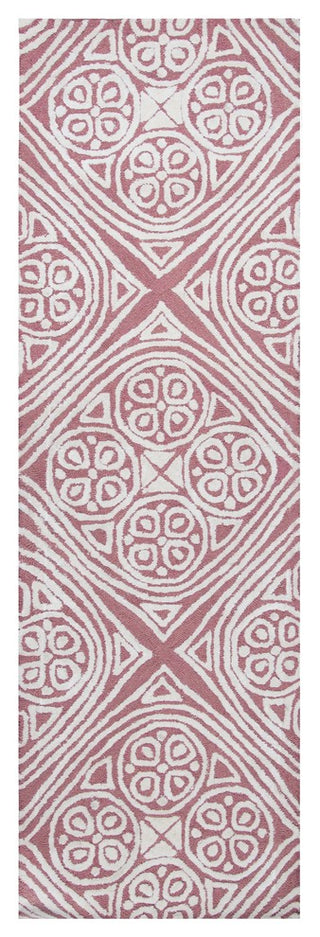 Rizzy Home Eden Harbor EH8892 Pink Trellis Area Rug, Rectangular 9'x12'