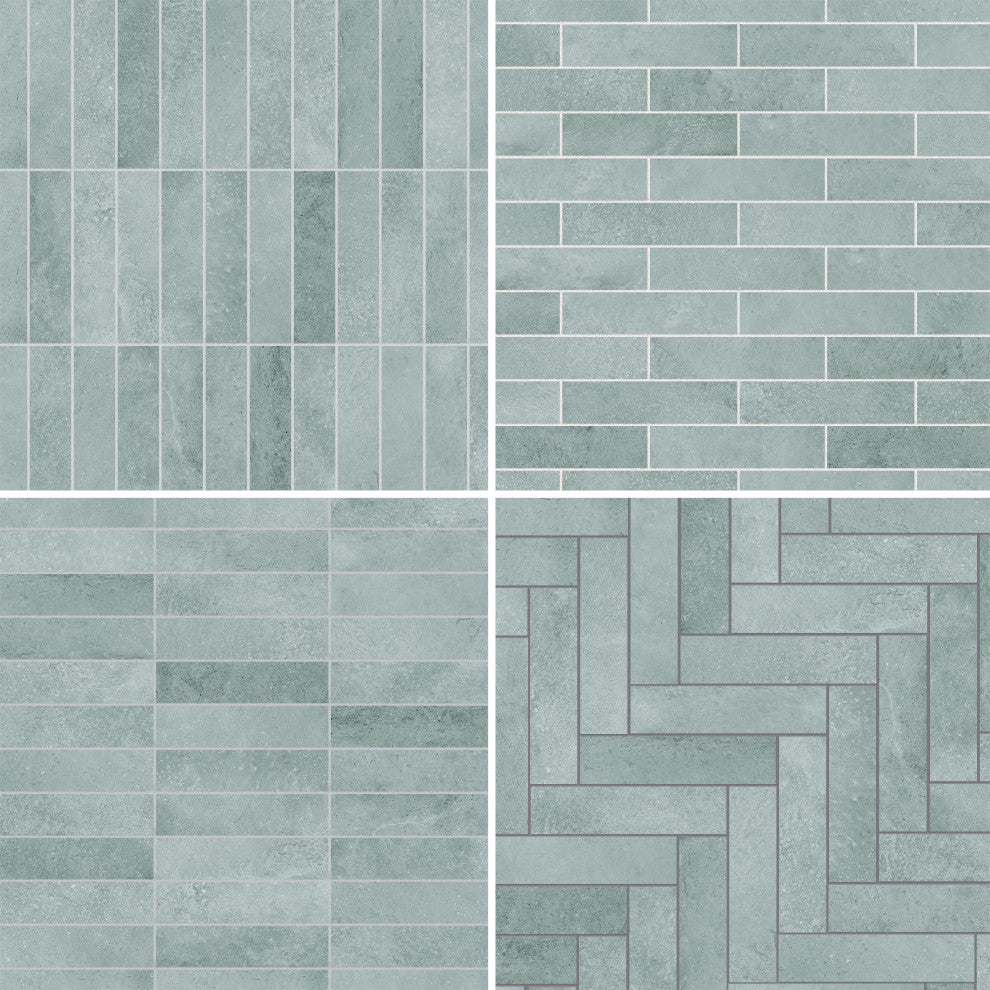 Atlas Brick Grey Porcelain Floor and Wall Tile