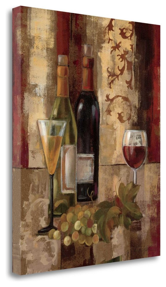 "Graffiti And Wine III" By Silvia Vassileva, Giclee Print on Gallery Wrap Canvas
