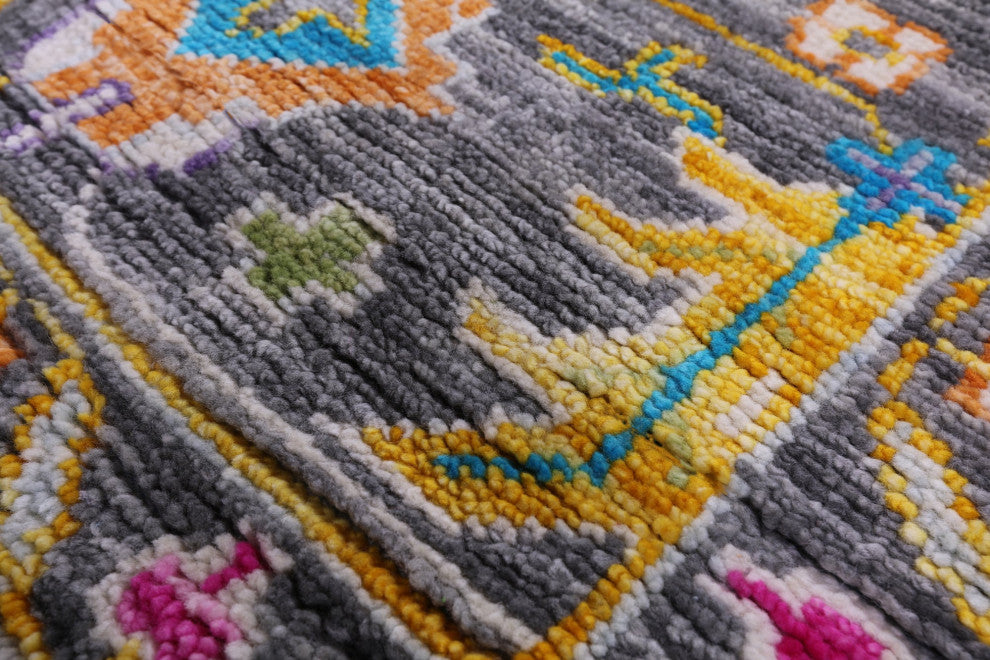8' 11" X 12' 2" Hand Knotted Turkish Oushak Wool Rug - Q15585