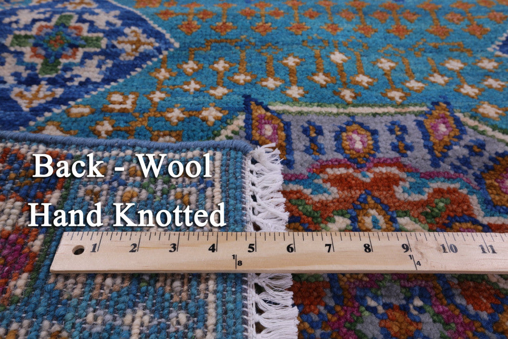 Mamluk Geometric Hand-Knotted Wool Rug 4' 0" X 6' 3" - Q15897