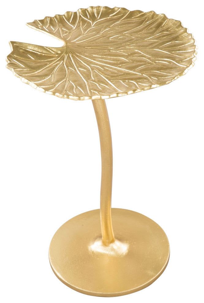 Sofa Side Table, Aluminum, Metal, Gold, Living Lounge Cafe Lobby Hospitality