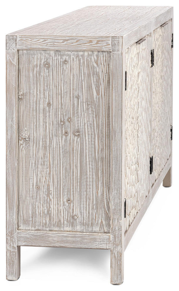 Astrid 4-Door Sideboard, Vintage Cream