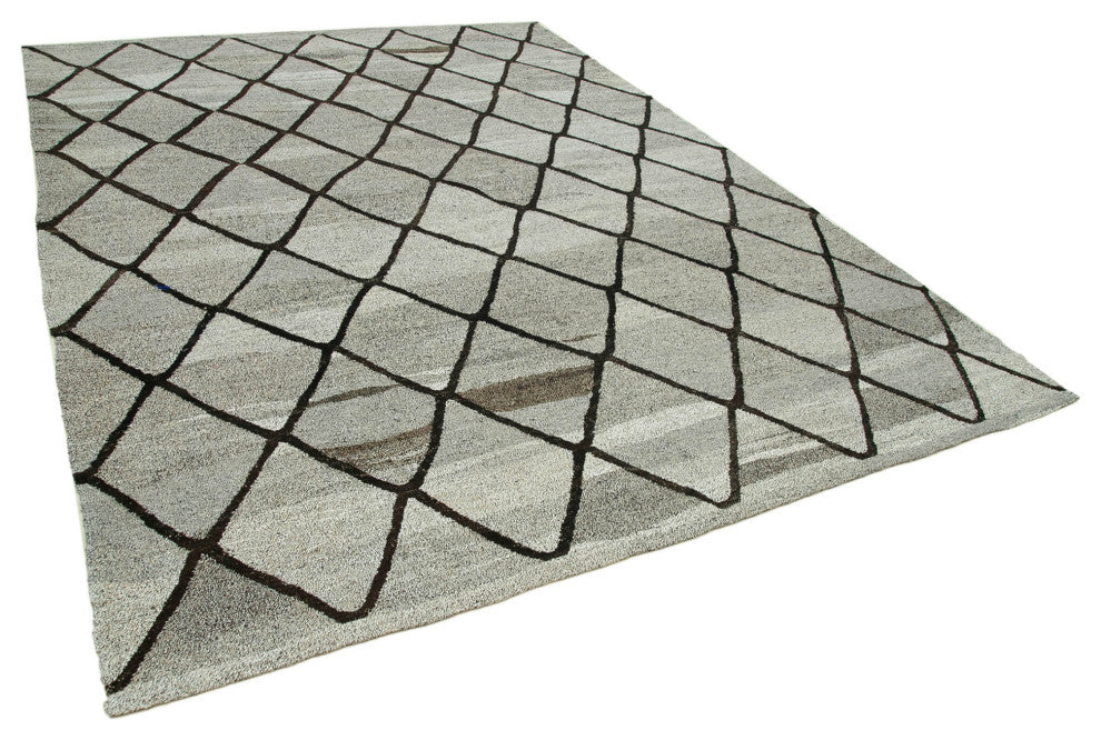 Rug N Carpet - Handwoven Turkish 8' 1'' x 10' 5'' Flatweave Wool Kilim Rug