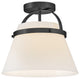 Lark Tori Medium Semi-Flush Mount, Black