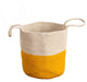 12" Handmade Natural Cotton Woven Basket Planter