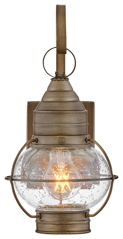 Hinkley Cape Cod 14" Extra Sm Outdoor Wall Mount Onion Lantern, Burnished Bronze