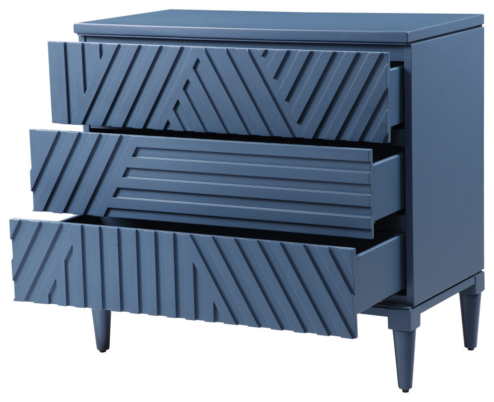 Front-facing dresser with drawers partly open; white background but not ideal for primary/product shot.