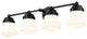 Zlite 735-4V-MB 4-Light Vanity, Matte Opal