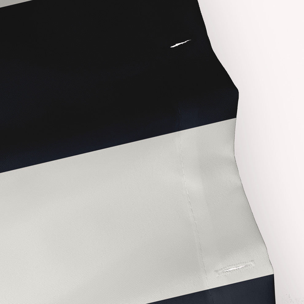 Graduated Stripe Shark Blue 70" w x 73" h Shower Curtain
