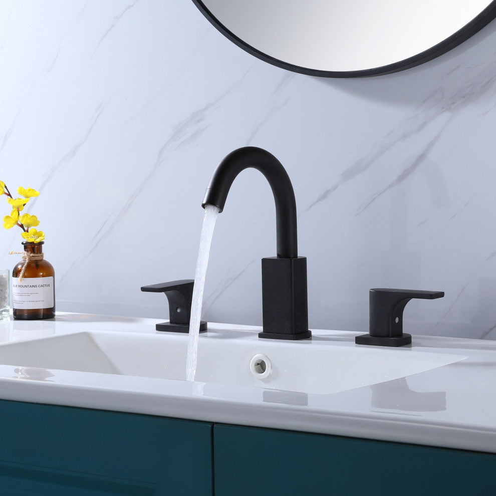 Deck Mounted Two-Handle Widespread Bathroom Faucet