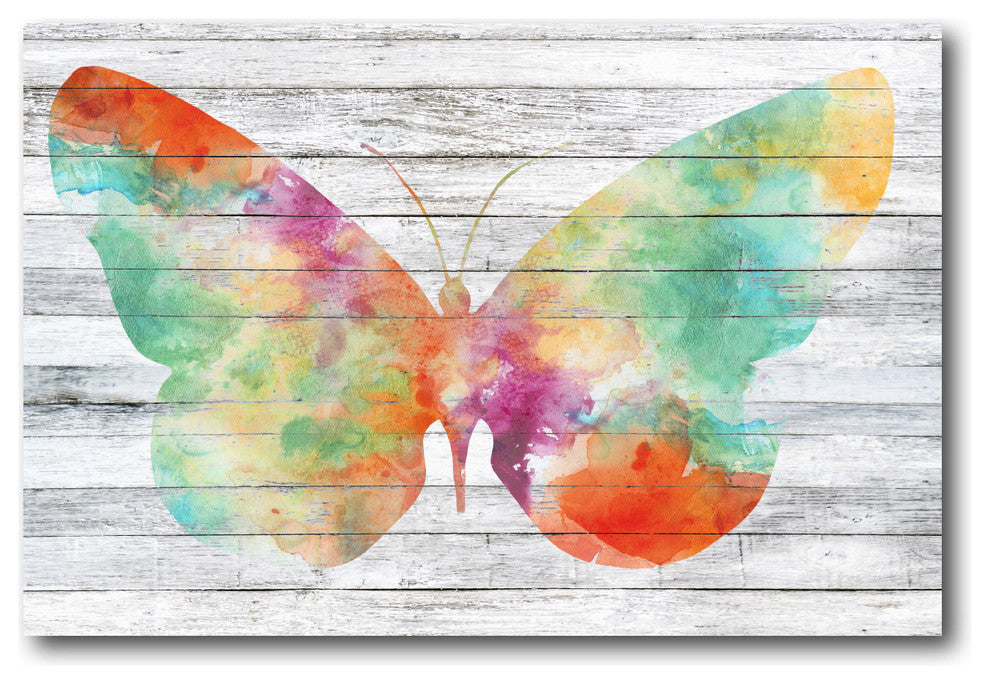 "Wings on Wood I" Gallery-Wrapped Canvas Wall Art, 18"x26"