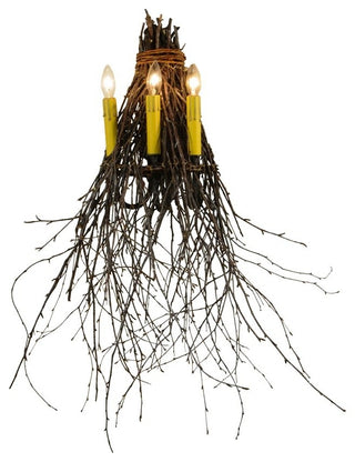 20 Wide Twigs 3 Light Wall Sconce