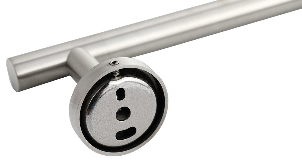 Elizabeth 24 in. Wall Mounted Towel Bar in Satin Nickel