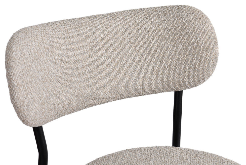 Continental Upholstered Counter Stool, Set of 2, Bone White