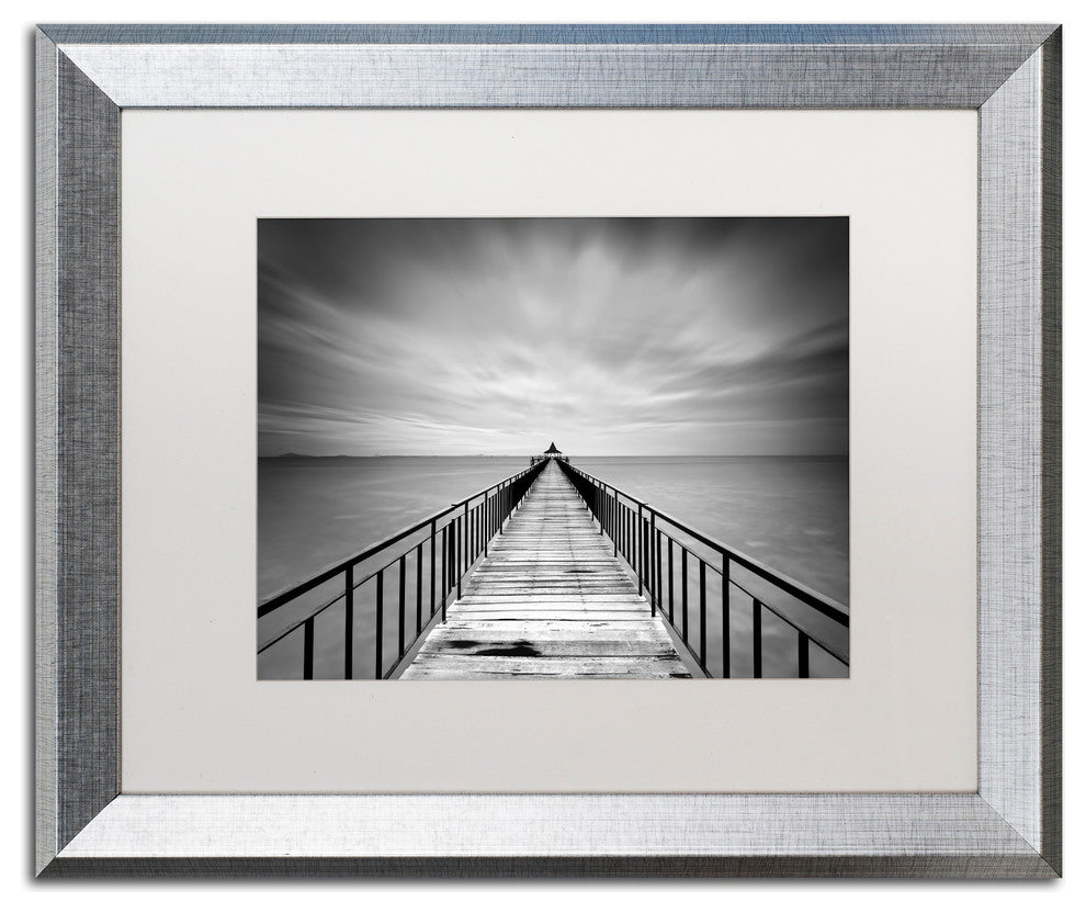 'Withstand' Silver Framed Canvas Art by Michael de Guzman
