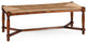 Two Seat Stool With Rush Seat