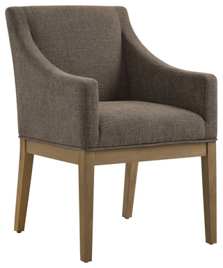 Alton Fabric Upholstered Dining Armchair, Mocha Natural