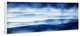 "Blue Mountains" Print on White Wood, 60"x20"