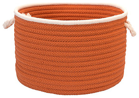 Colonial Mills Basket Doodle Edge Orange Round
