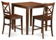 3 Pc Dining Counter Height Set - Counter Height Table And 2 Kitchen Bar Stool