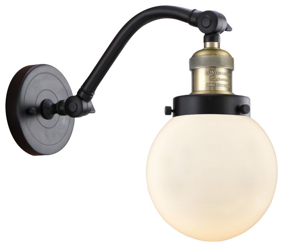 INNOVATIONS LIGHTING 515-1W-BAB-G201-6-LED Beacon 1 Light Sconce