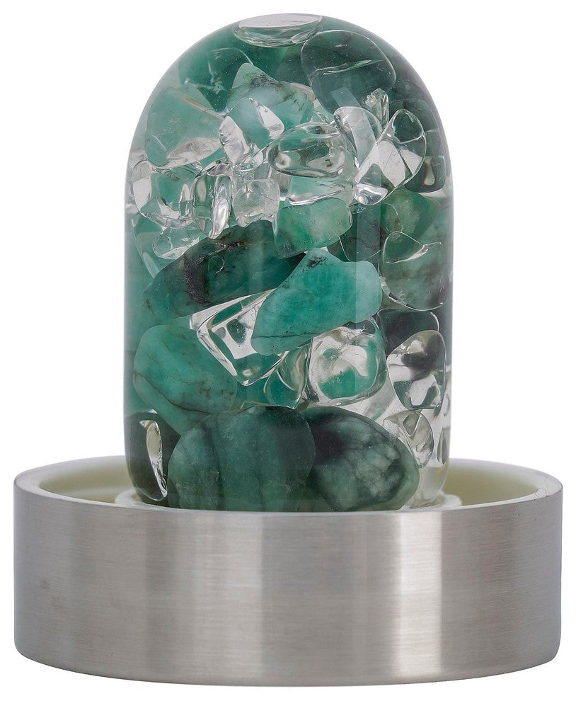 Water Bottle, VitaJuwel ViA Gemwater Bottle, White Loop Caps, Vitality