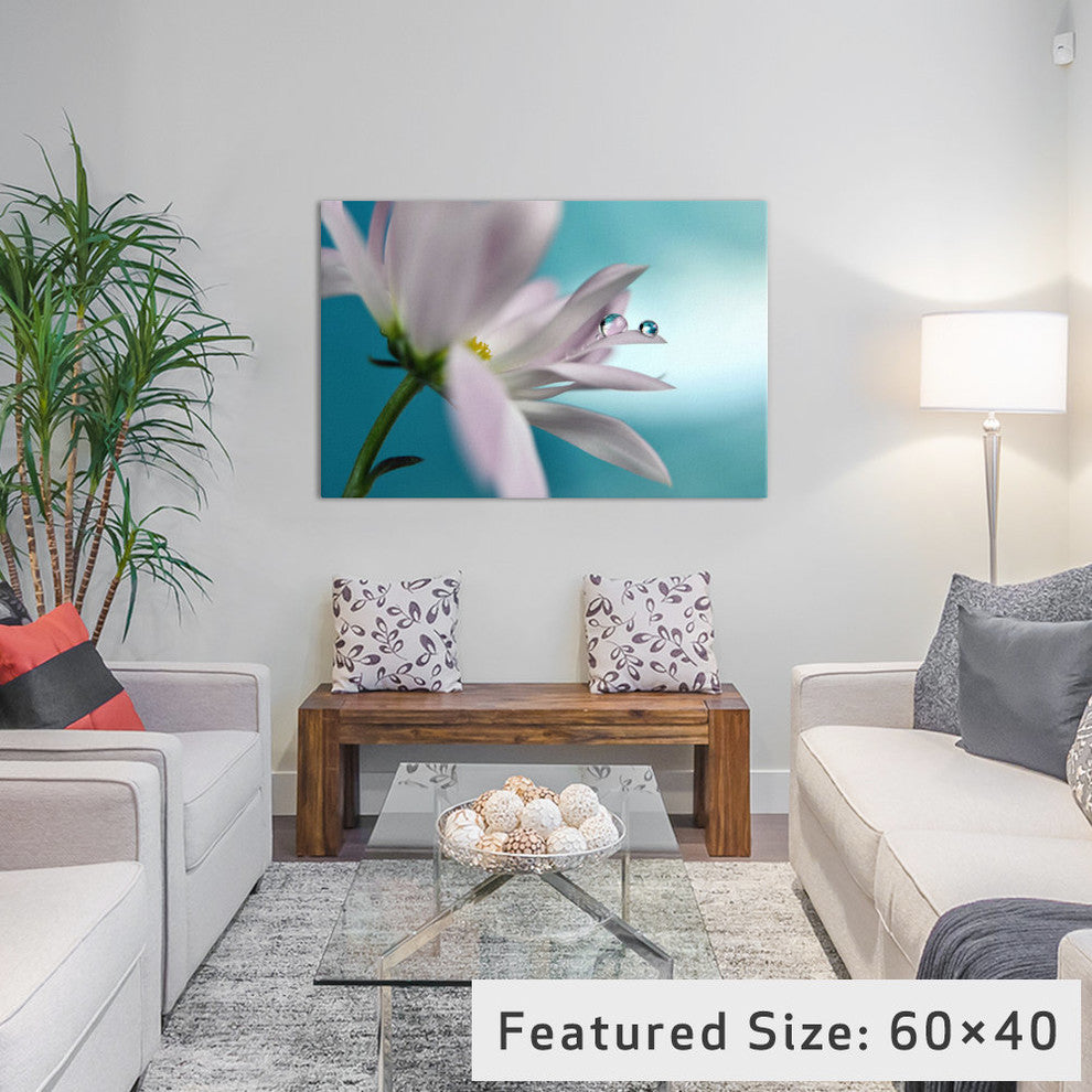 "In Turquoise Company" by Heidi Westum, 40x26x1.5