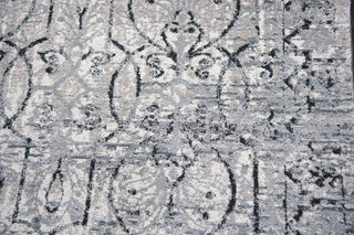 Panache PN6982 Taupe Scroll Work Distress Area Rug, Rectangular 5'3"x7'6"