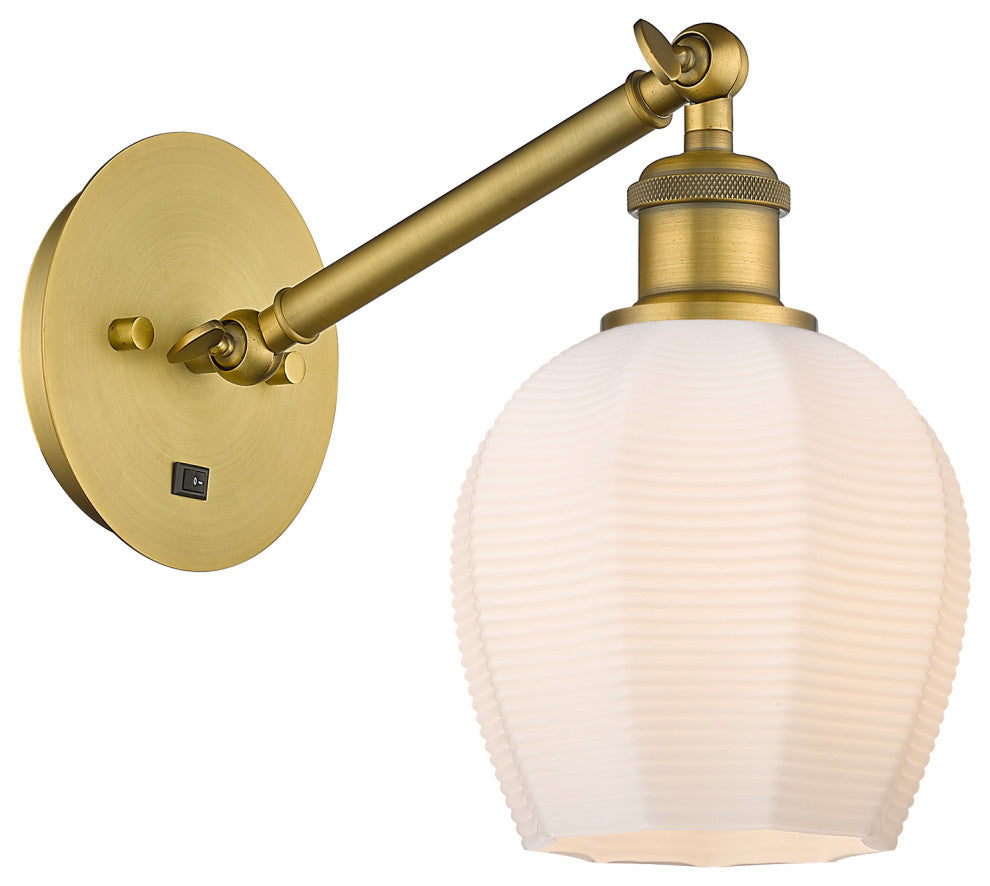 Innovations 317-1W-BB-G461-6-LED 1-Light Sconce, Brushed Brass