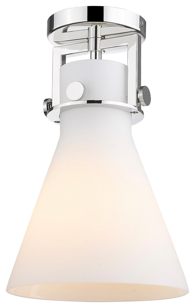 Innovations Newton Cone 1 8" Flush Mount Polished Nickel