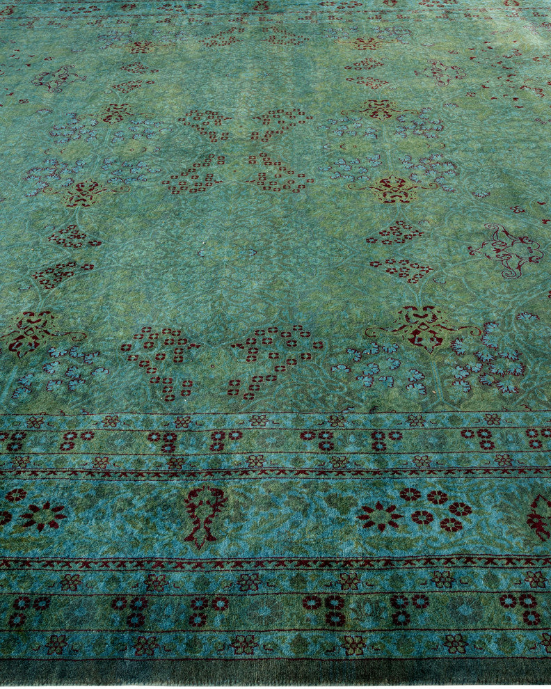 Fine Vibrance, One-of-a-Kind Handmade Area Rug Gray, 17'9"x9'1"